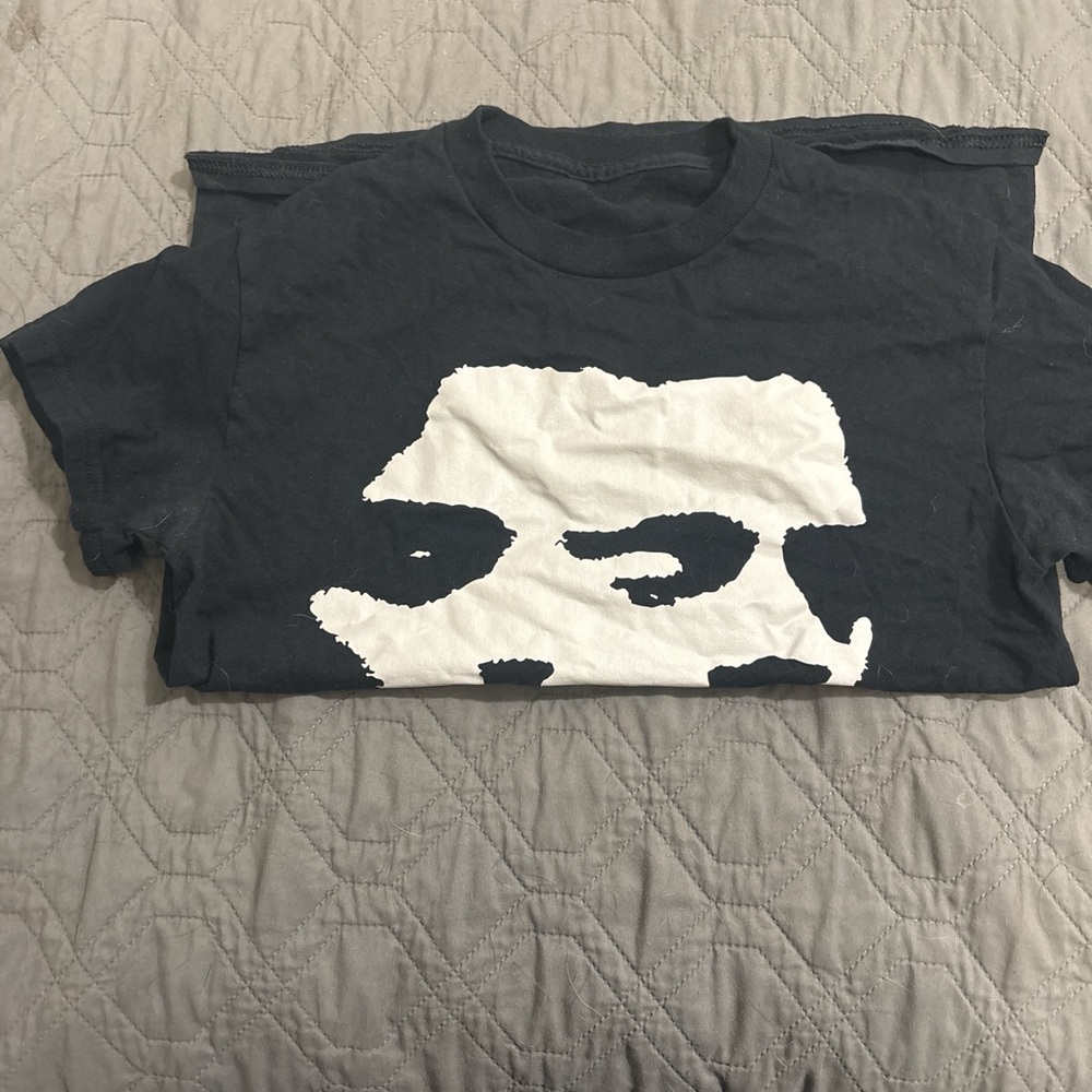 PacSun Men's Tee in Black with White Graphic